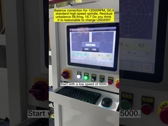 Yumuşak Rulmanlı Yüksek Hızlı Mekanik Mil, Elektrikli Mil Dengeleme Makinesi