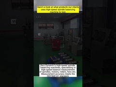 Yüksek hassasiyetli yumuşak rulmanlı makine alet spindle, elektrikli spindle dengeleme makinesi